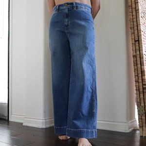 Wide Leg High Rise Jeans